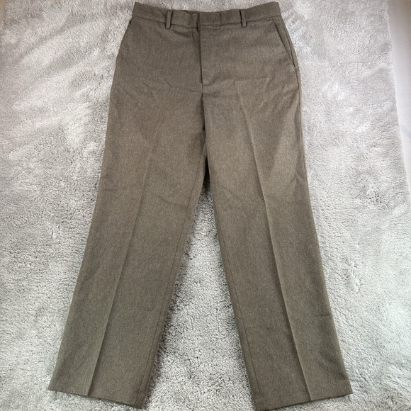 Levi's Other - Vintage Levis Action Slacks Men 34x30 Brown Flat Front Dress Pants Durable Press